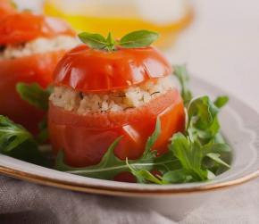 Stuffed Tomatoes with Couscous in a Slow Cooker